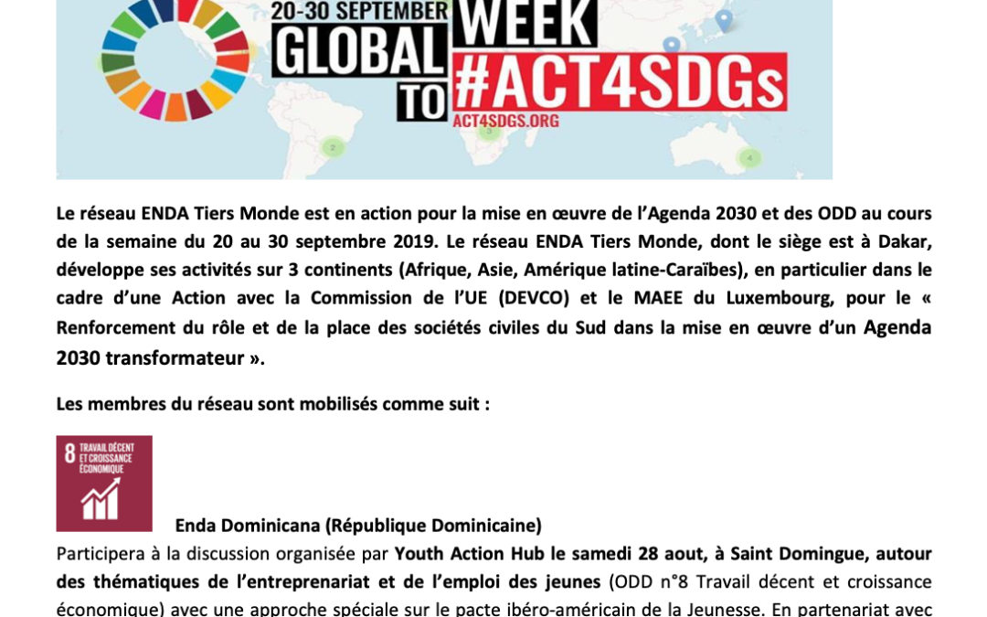 Contribution Act4SDGs 2019