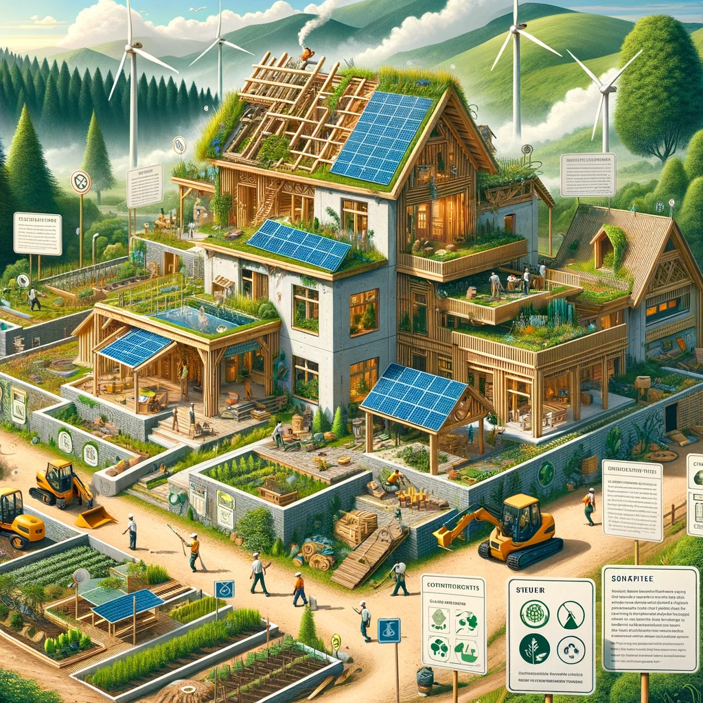 Illustration de l'éco-construction