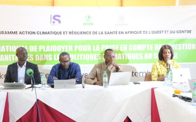 Démarrage de l’atelier national de plaidoyer sur le nexus Changement Climatique et Santé à Dakar